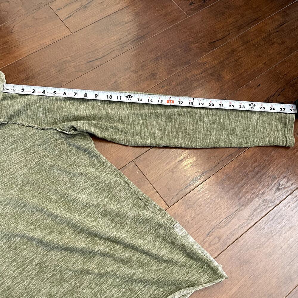 FREE PEOPLE Beach | Women’s Olive Green Cocoon Cowl Neck Pullover Top S/M - Picture 7 of 10